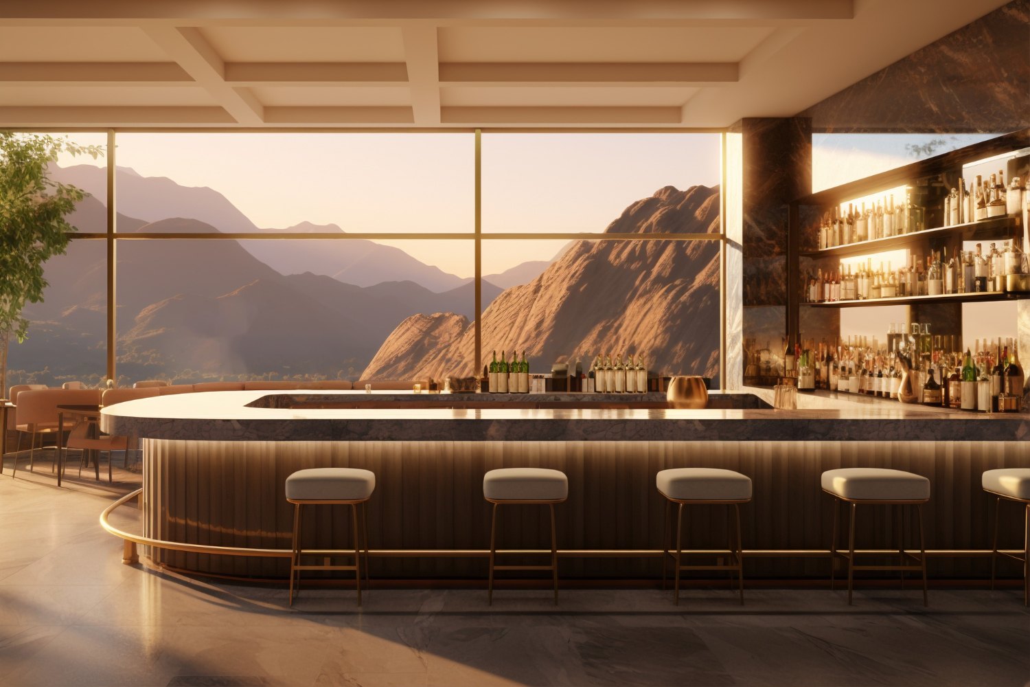 Luxury Bar Furniture for Elite Hotel Lounges