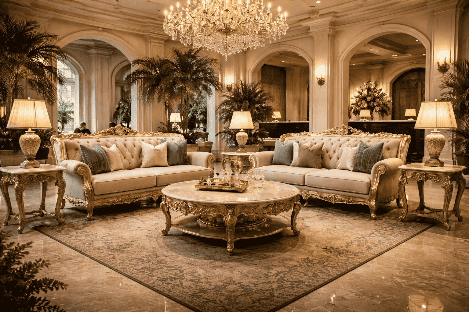 How Baroque Furniture Creates Timeless Elegance in Luxury Hotel Lobbies