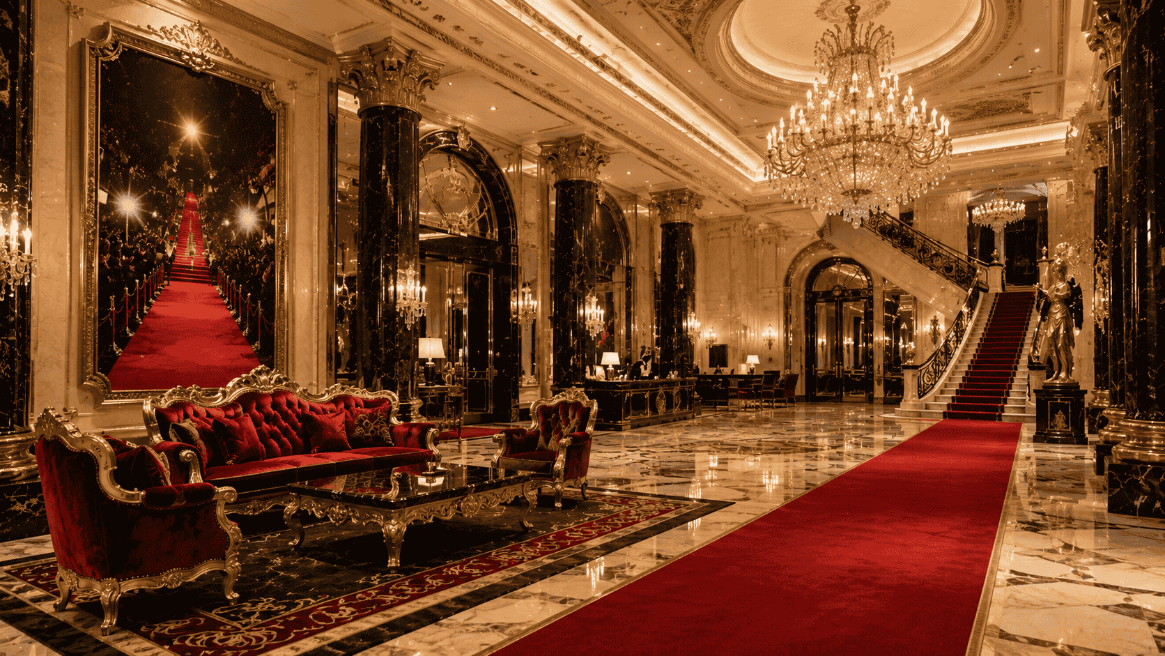 Red Carpet Glamour Meets Baroque Opulence: Designing Hotel Lobbies Inspired by Cannes Film Festival
