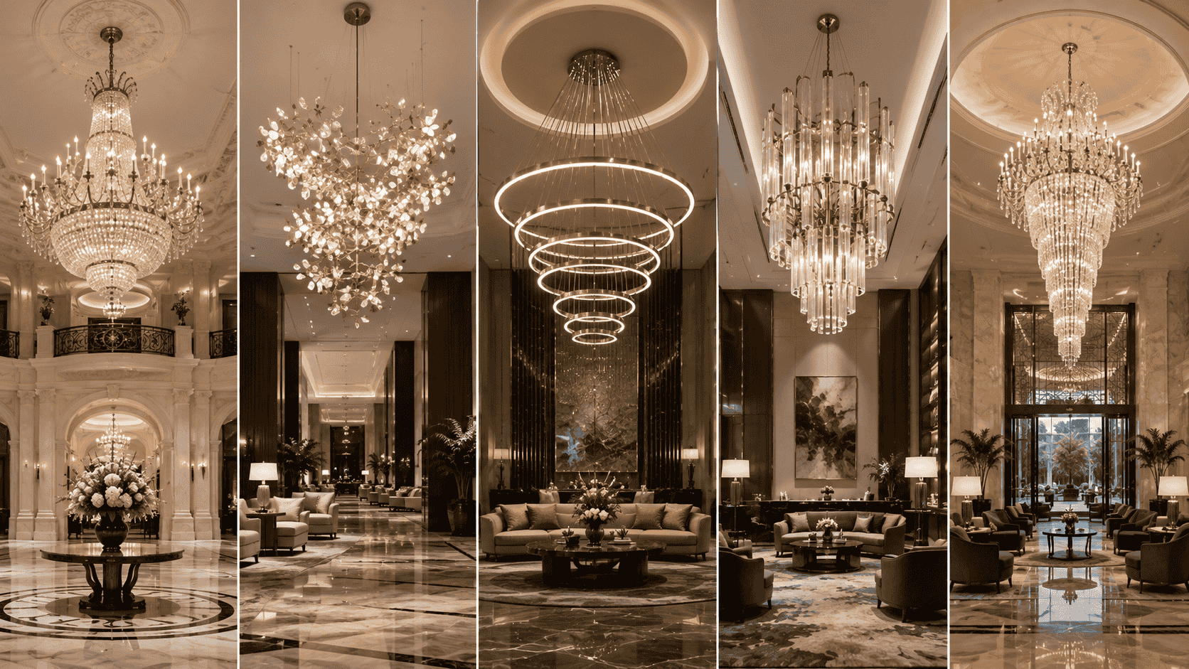 Which Chandelier Style Will Best Match Your Hotel’s Interior and Brand Identity?