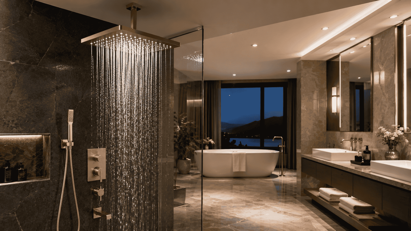 How to Choose a Rainfall Shower System for a Luxury Hotel Bathroom